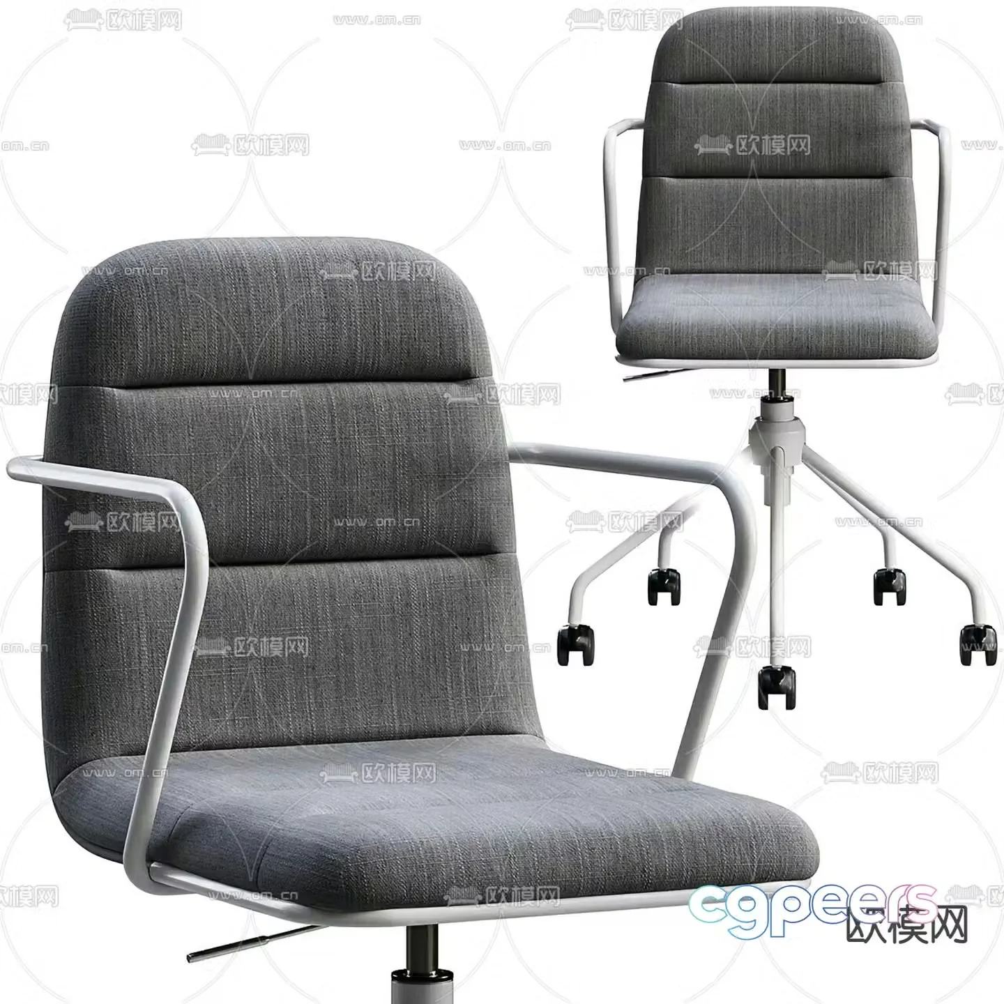 Botta office chair conference chair staff chair 3d model