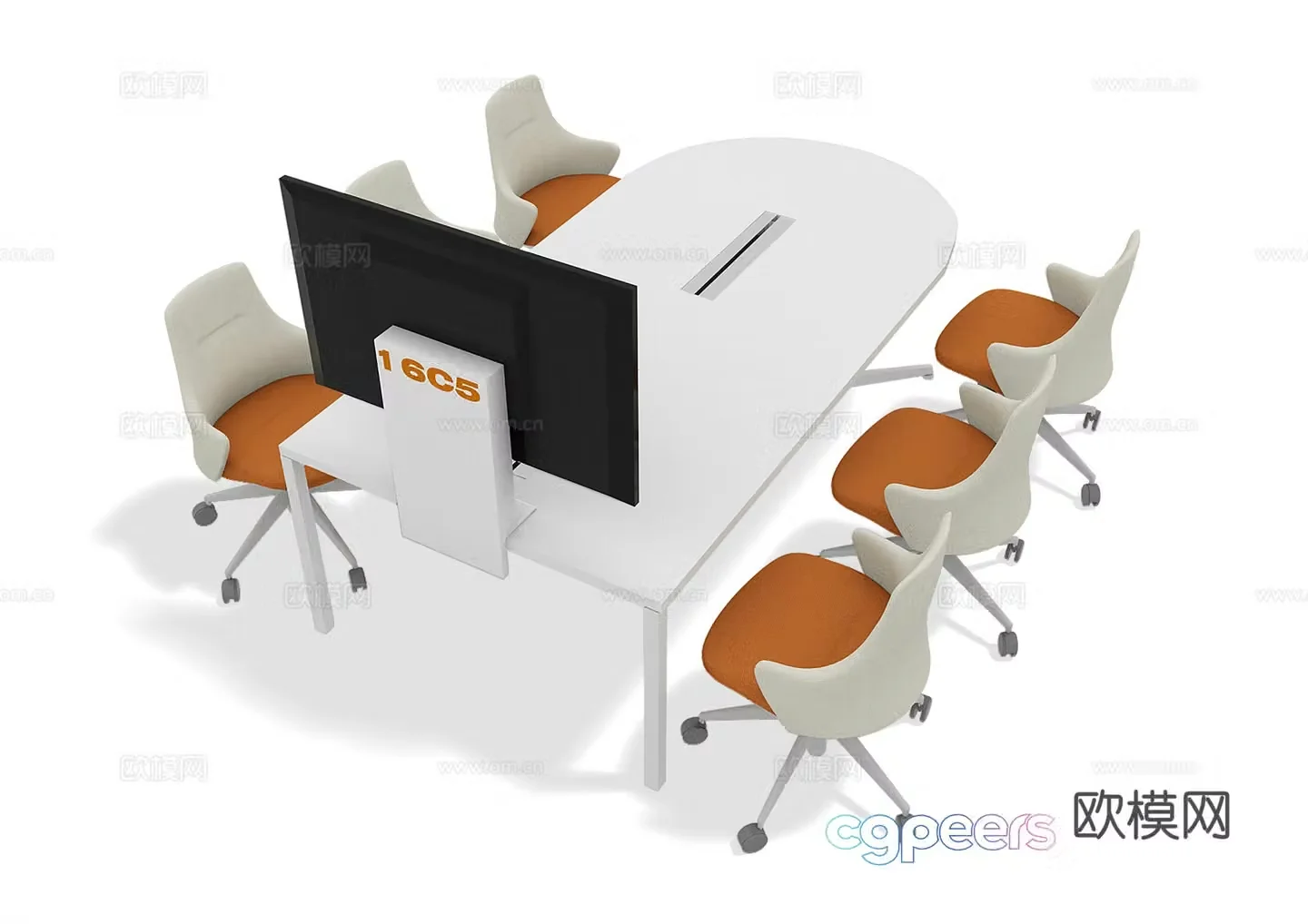 Table and chair set3d model