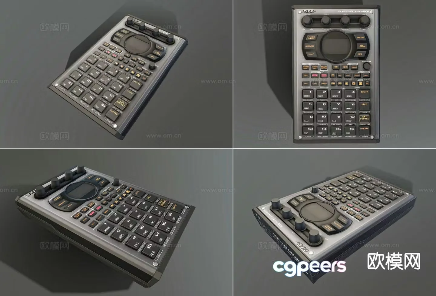 Foreign calculator computer 3d model