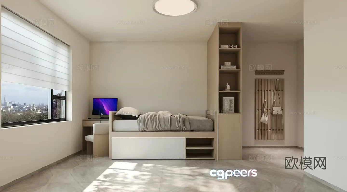 Modern dormitory Student dormitory Staff dormitory 3D model