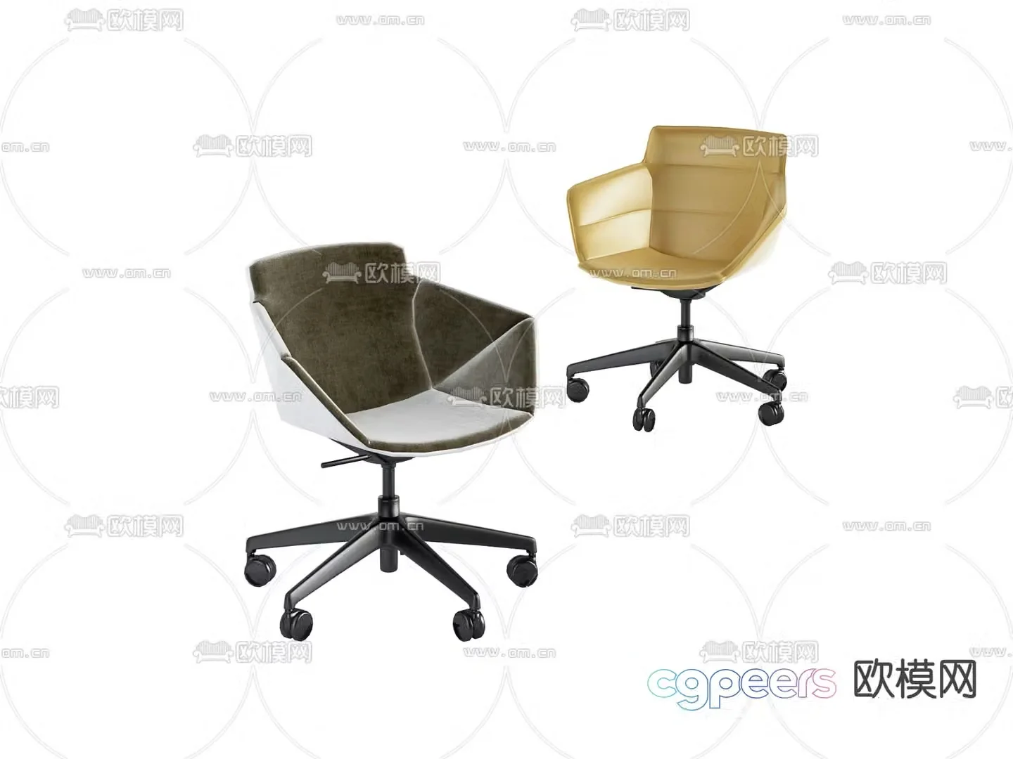 Office chair staff chair conference chair 3d model