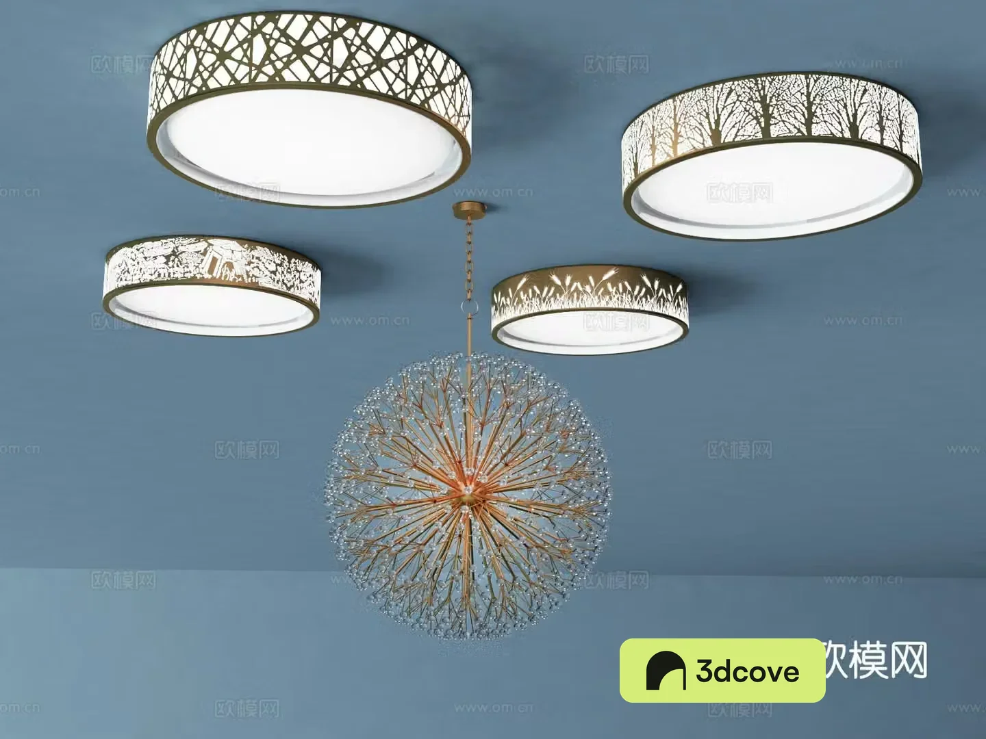 New Chinese style ceiling lamp chandelier