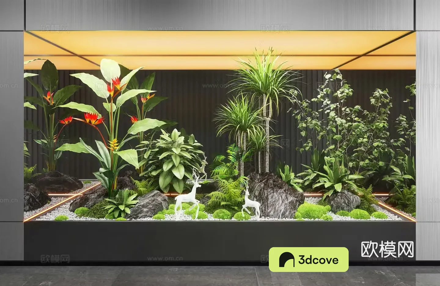 Modern Landscape Brucea Indoor Landscape