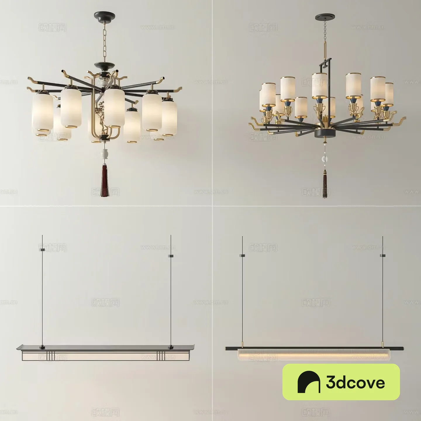 New Chinese style Chinese chandeliers New Chinese style study chandeliers New Chinese style living room chandeliers New Chinese style restaurant