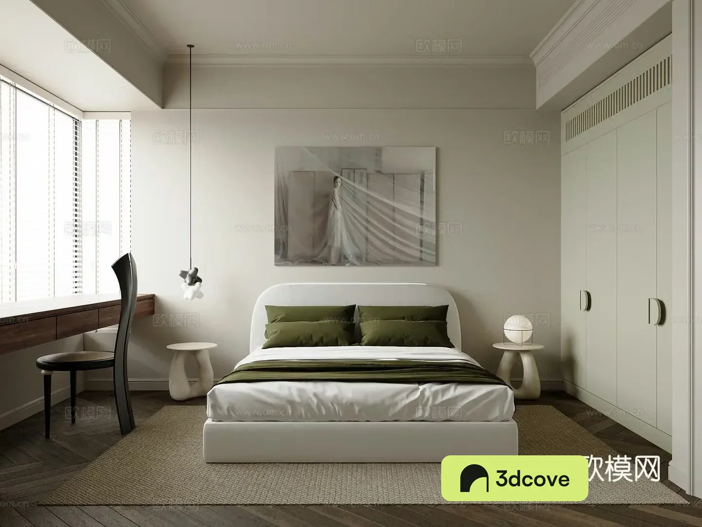 Modern medieval bedroom