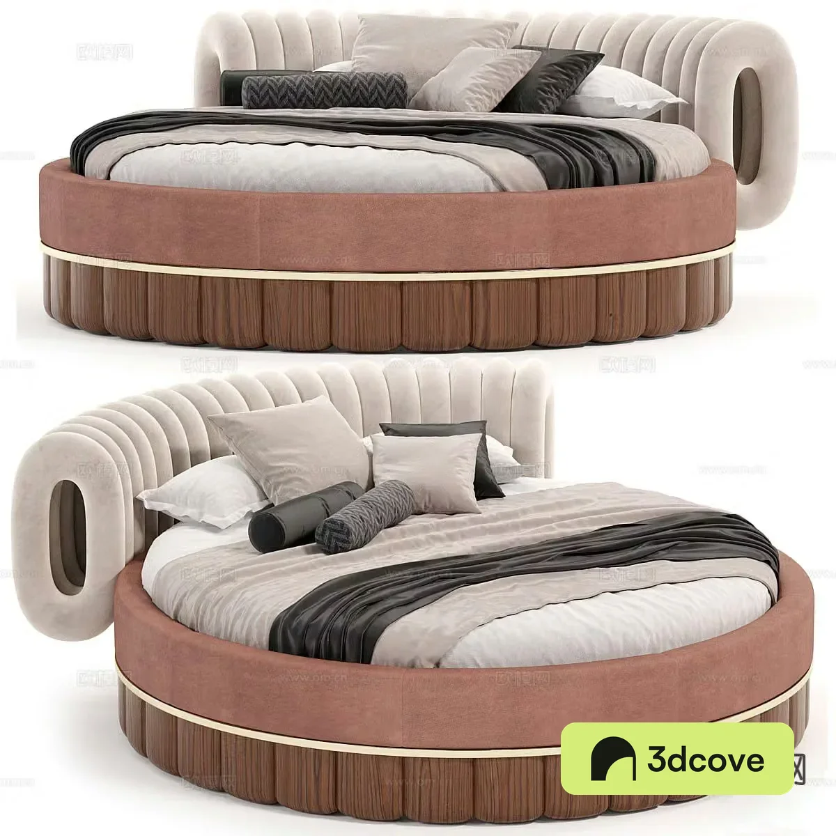 Modern round bed