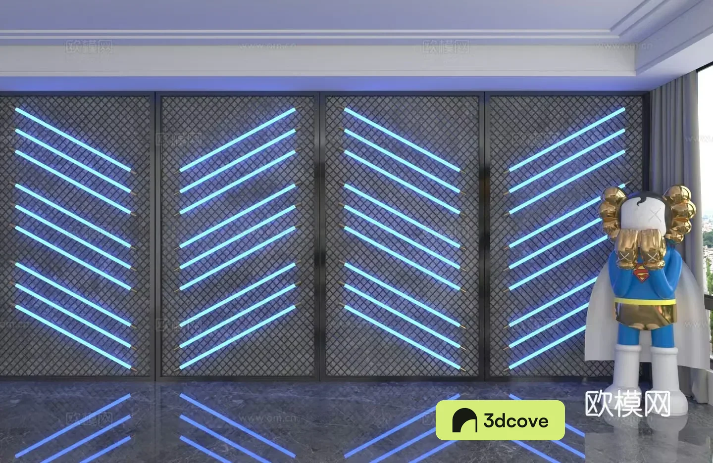 Modern background wall