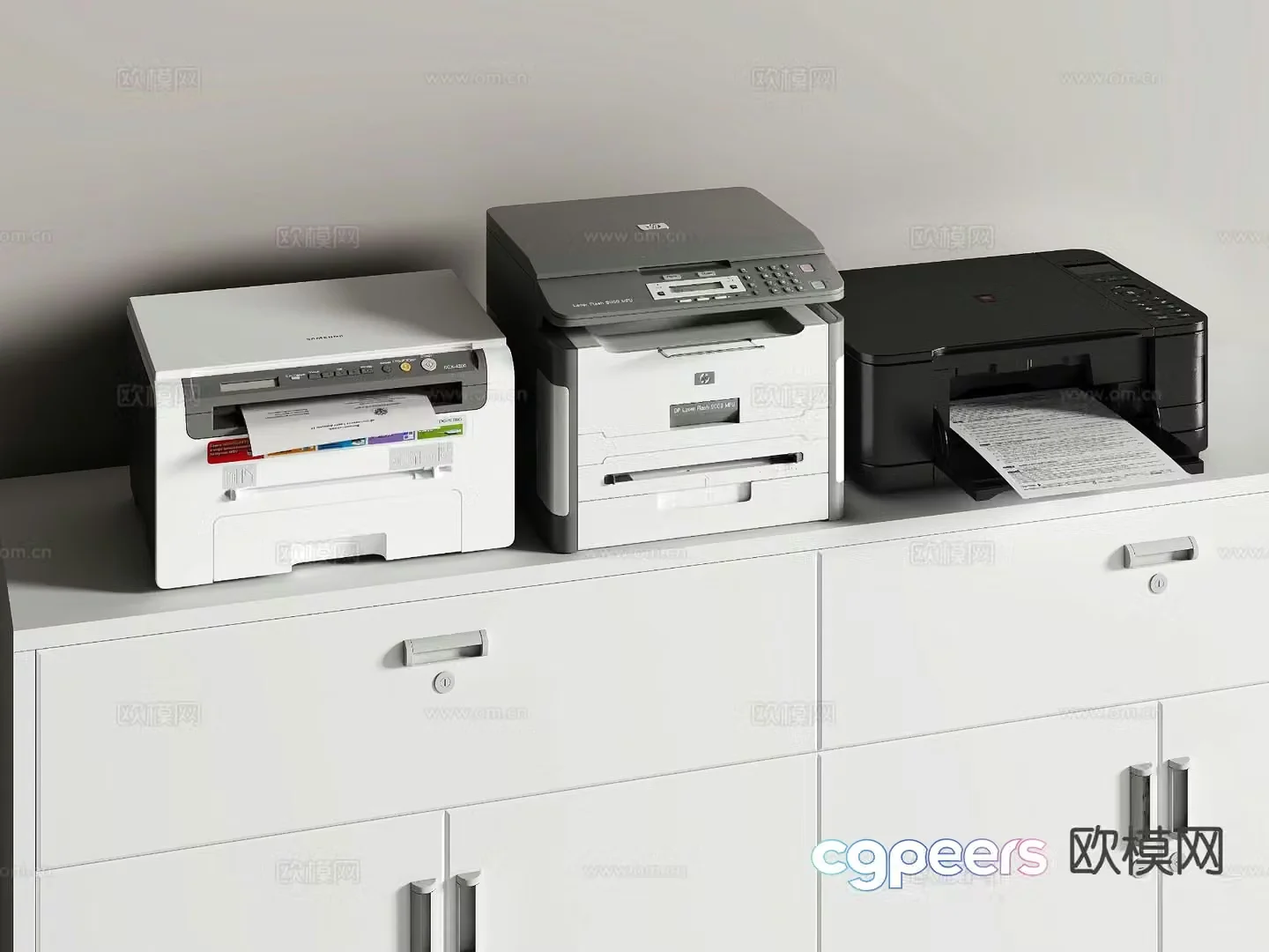printer copier 3d model