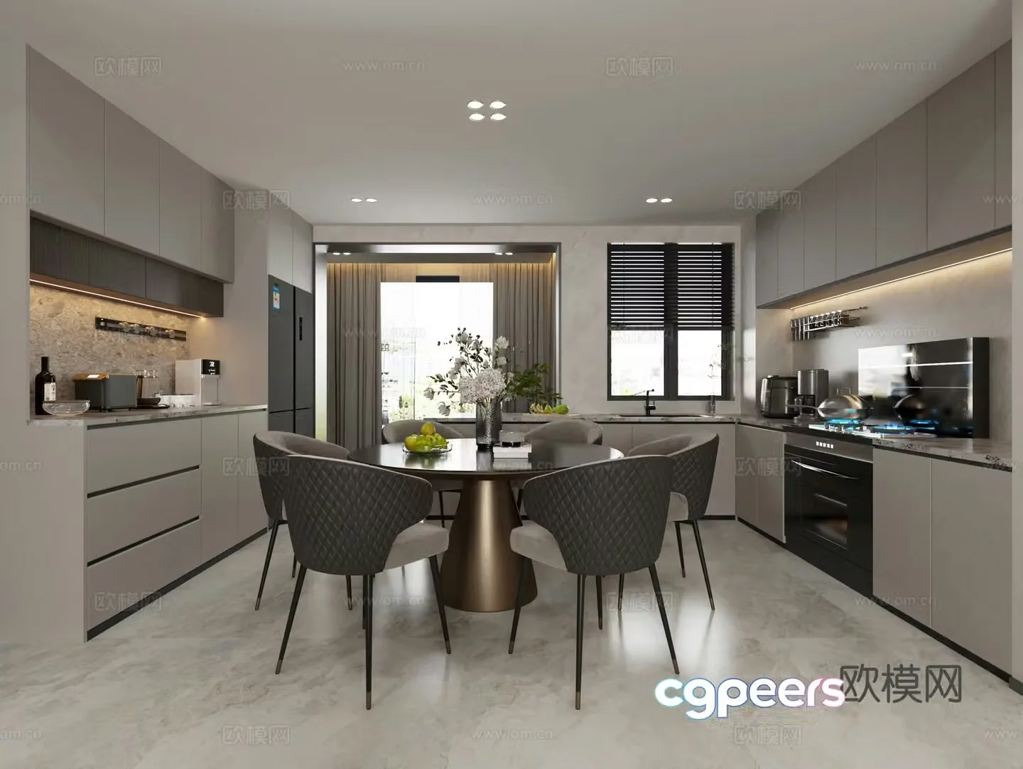 Modern restaurant 3d model