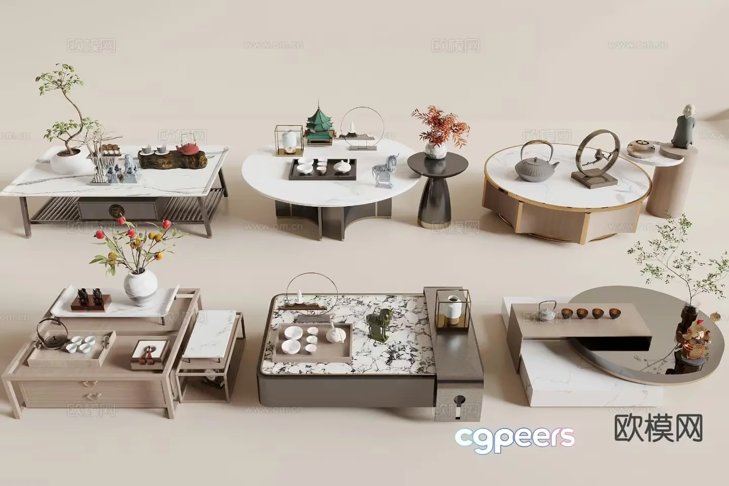 Modern Furniture Display 3D Model – 15570 – CORONA Render