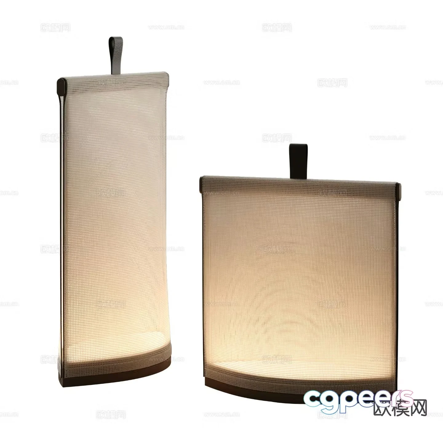New Chinese style table lamp fabric table lamp 3d model
