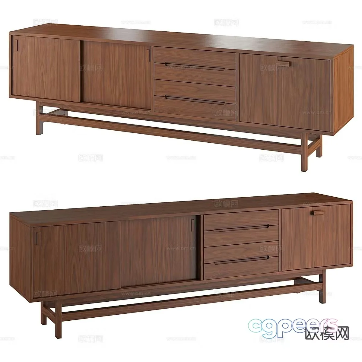 Modern TV cabinet 3d model
