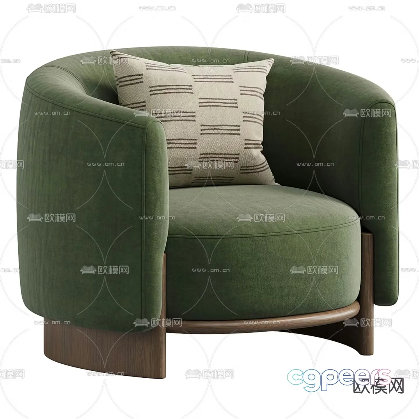 Hug lounge chair 3d model