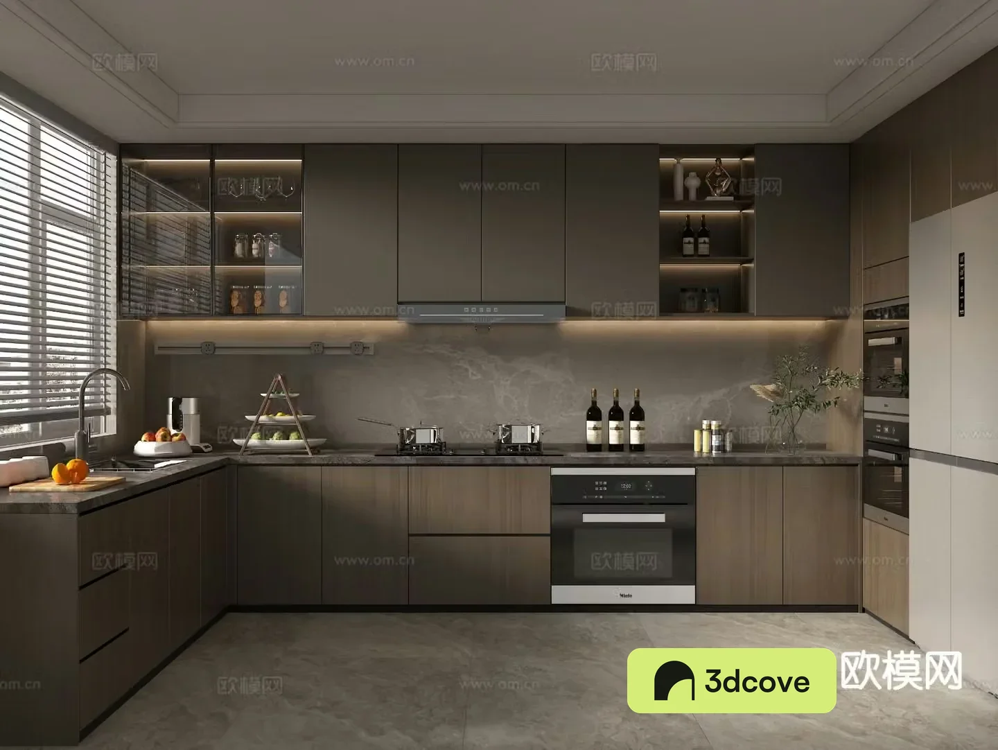 wabi-sabi kitchen cabinet
