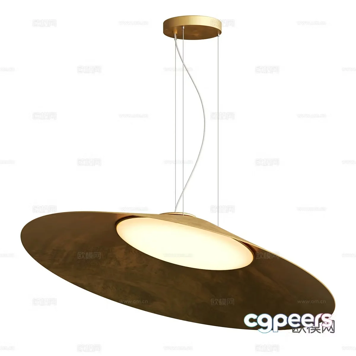 New Chinese light luxury Kate chandelier 3D model
