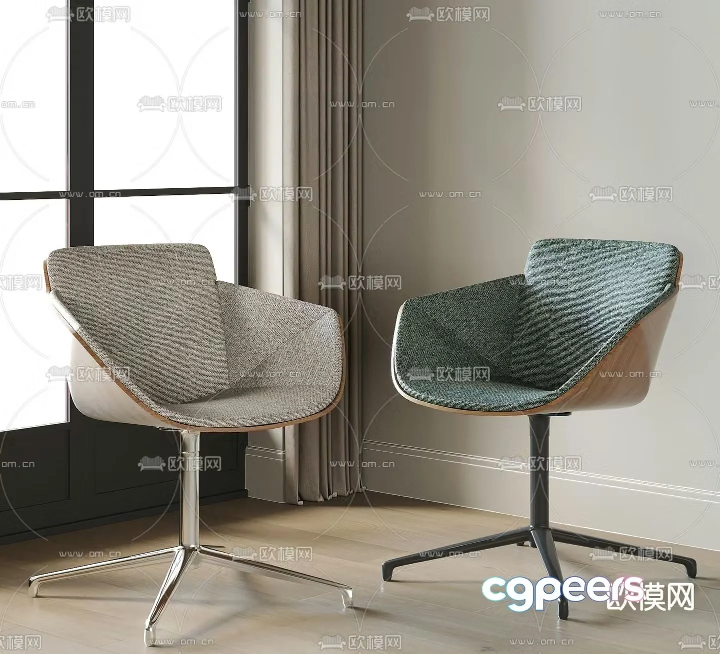 Staff chair office chair 3d model