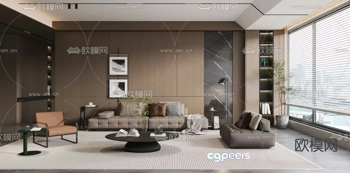 Italian living room 3d model