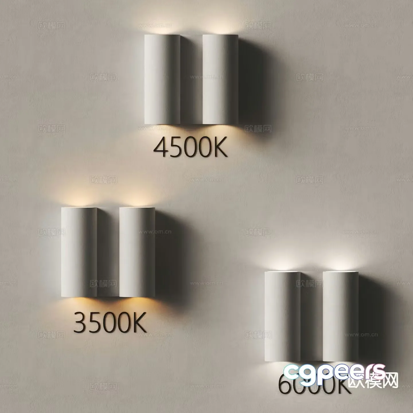 Modern wall lamp personalized wall lamp plaster wall lamp 3d model