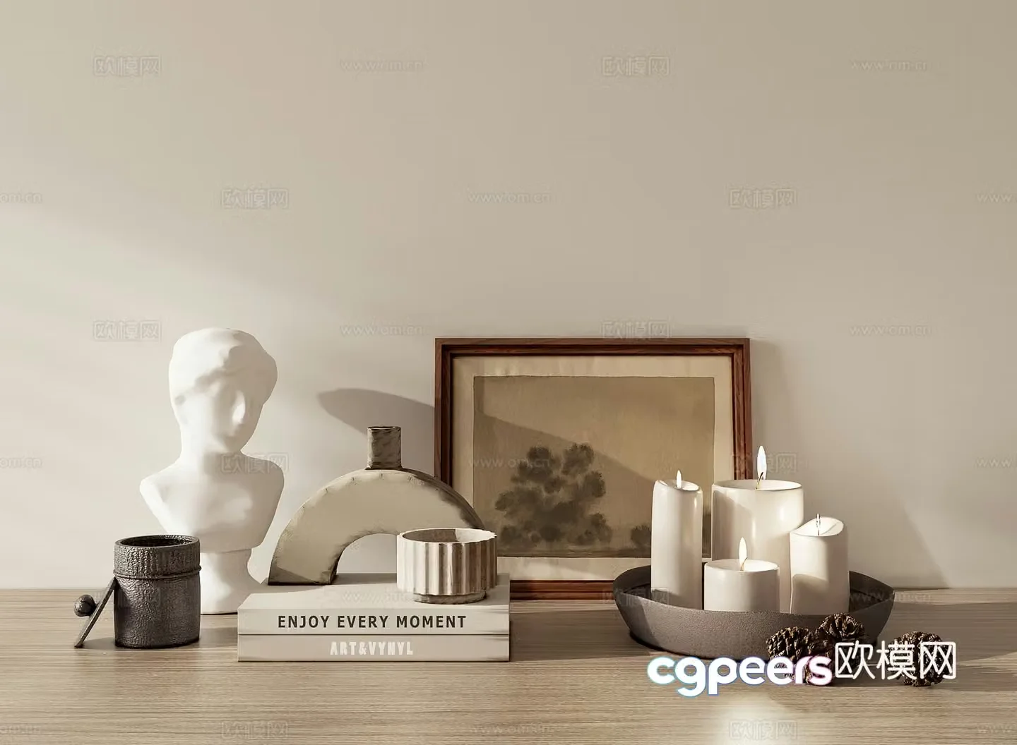 Modern medieval ornaments Sculpture 3D model