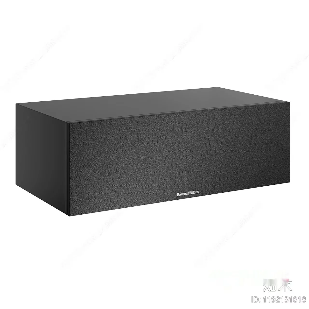 A Black Speaker With The Bowers & Wilkins Logo 3D Model – 16403 – VRAY Render