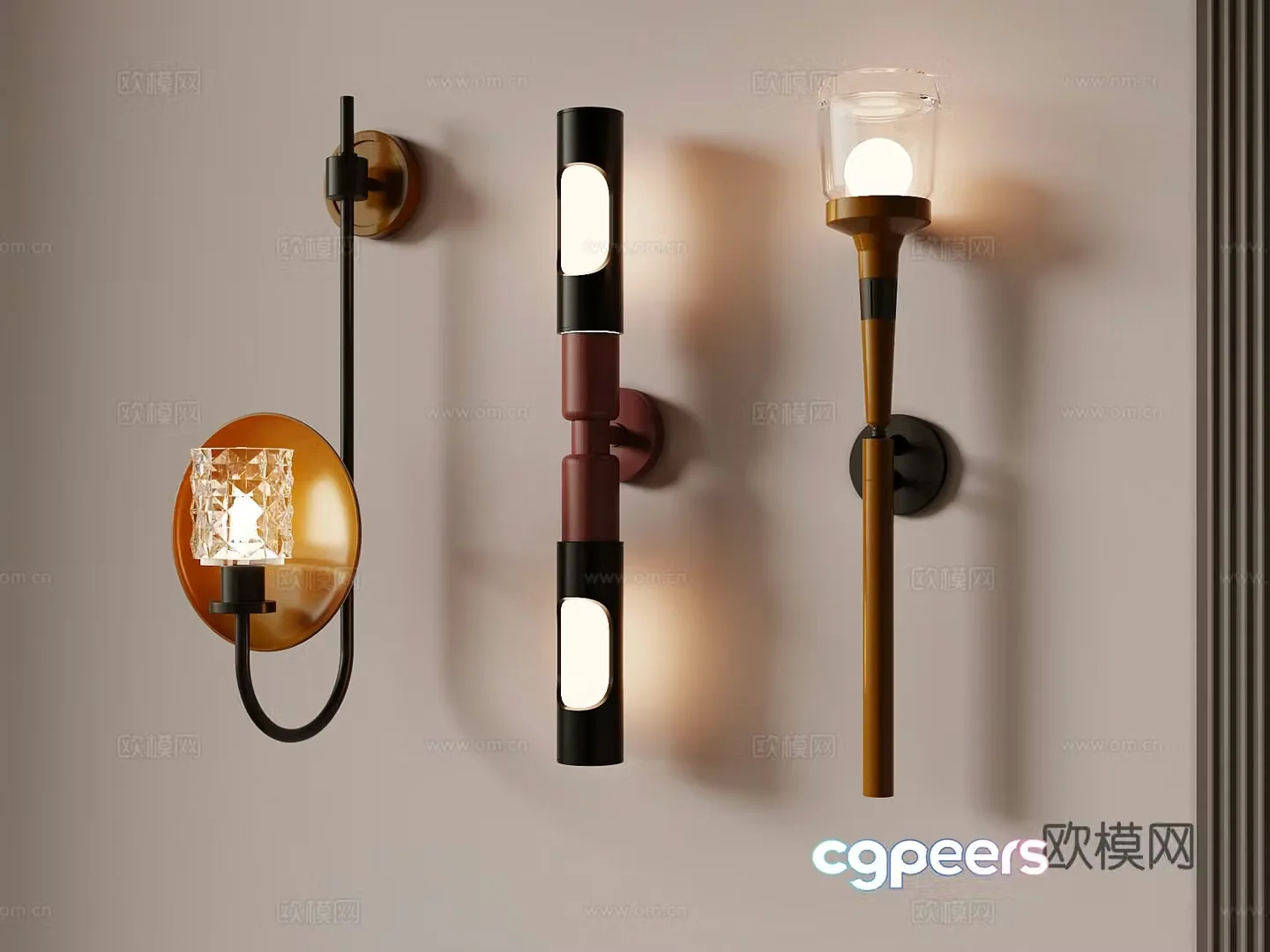 Wall lamp Modern wall lamp 3d model