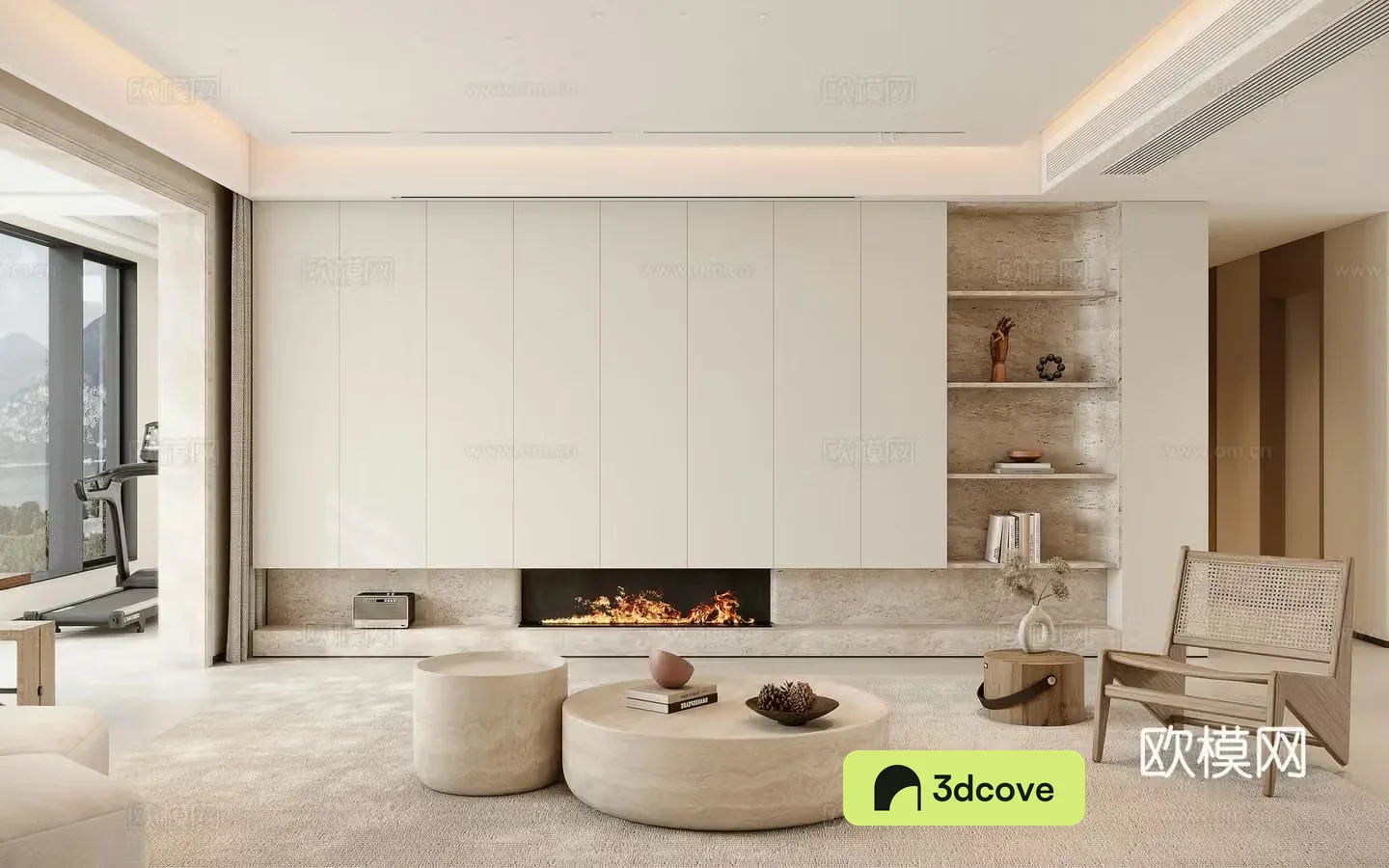 Wasabi Living Room 3D Model