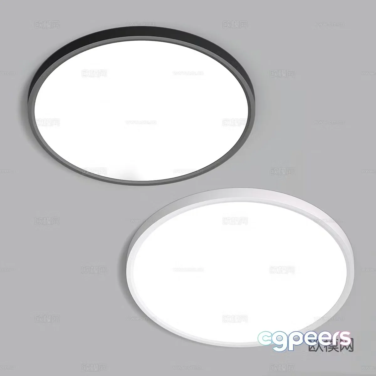 Round ceiling lamp 3d model