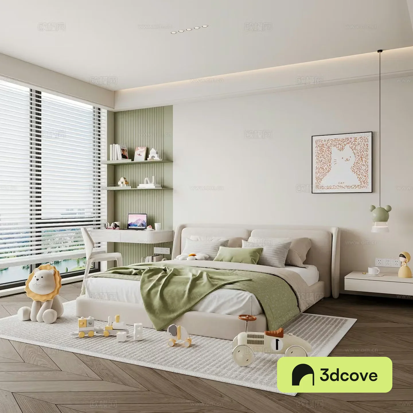 Modern children’s room boy’s room girl’s room children’s bed children’s wardrobe children’s desk