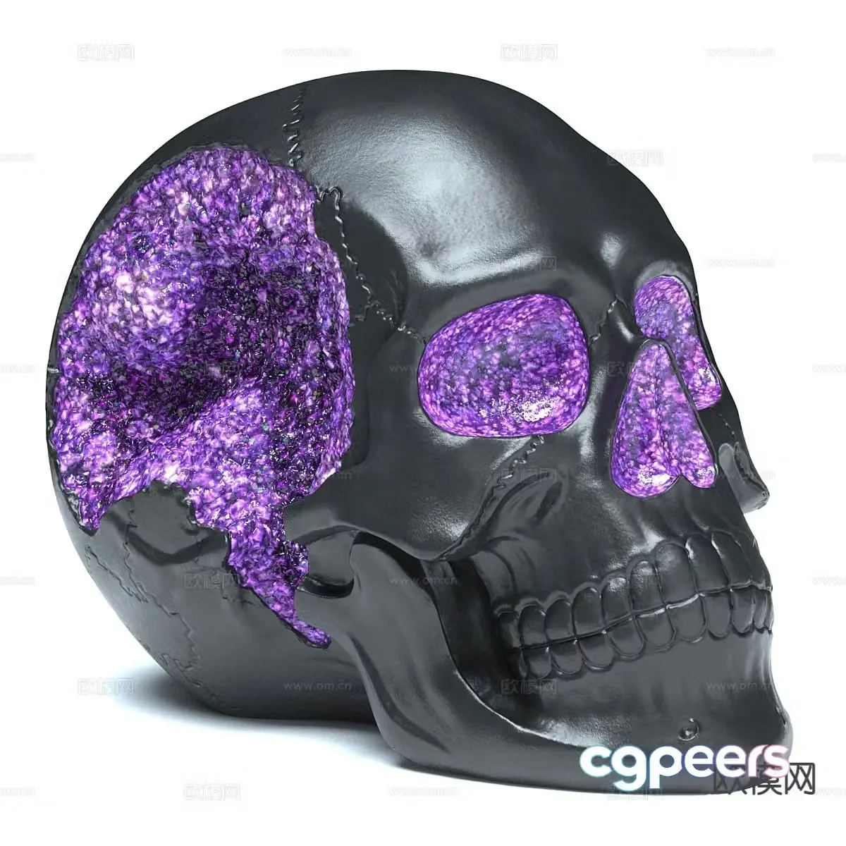 Skull sculpture head ornament 3D model