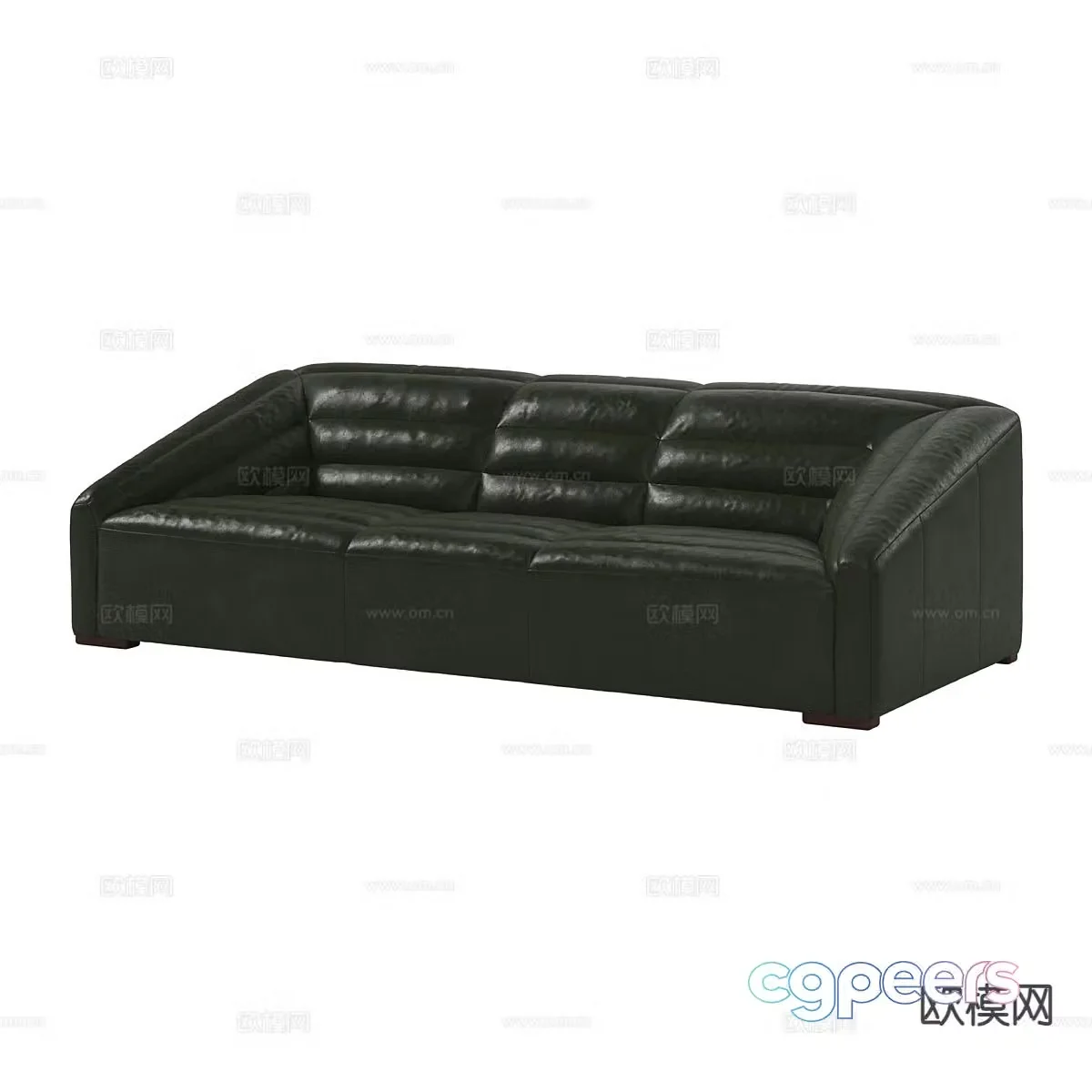 Modern three-seat sofa 3d model