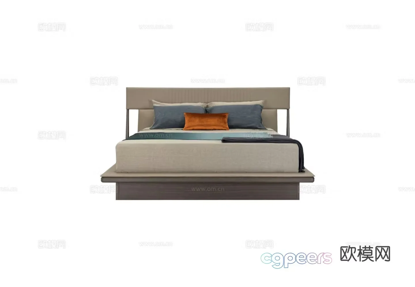 TURRI VINE Double Bed 3D Model