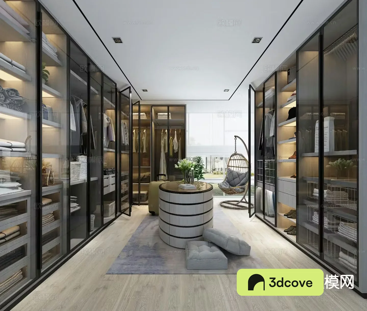 Modern cloakroom