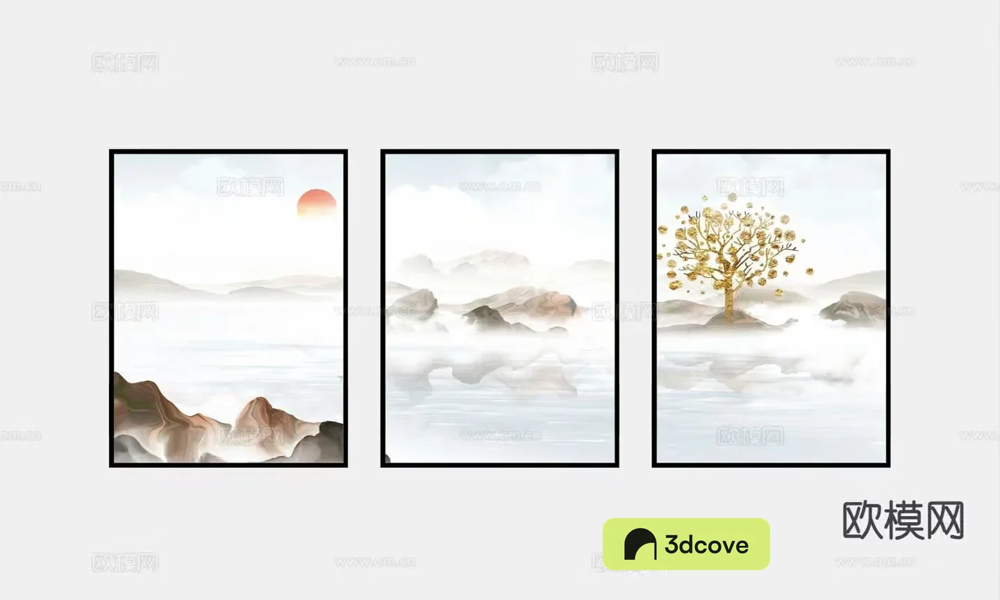 New Chinese style landscape painting decorative painting