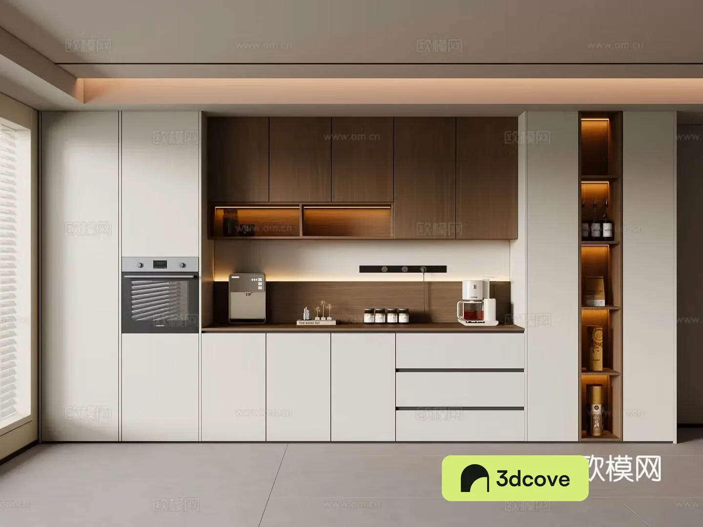Modern medieval sideboard wine cabinet