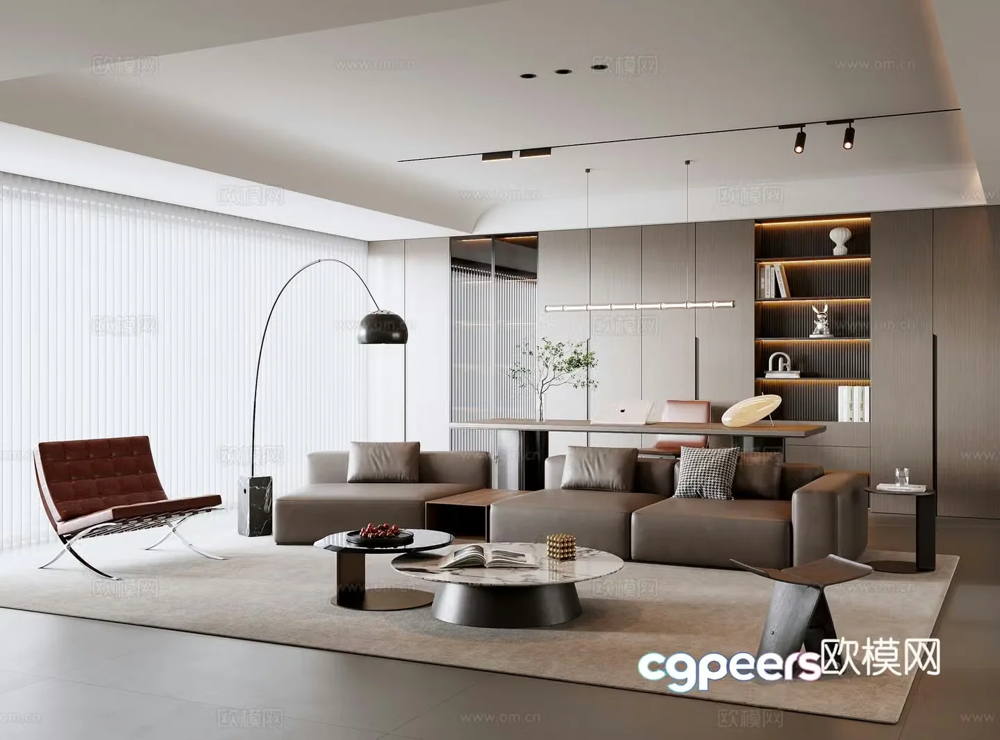 Italian living room 3d model