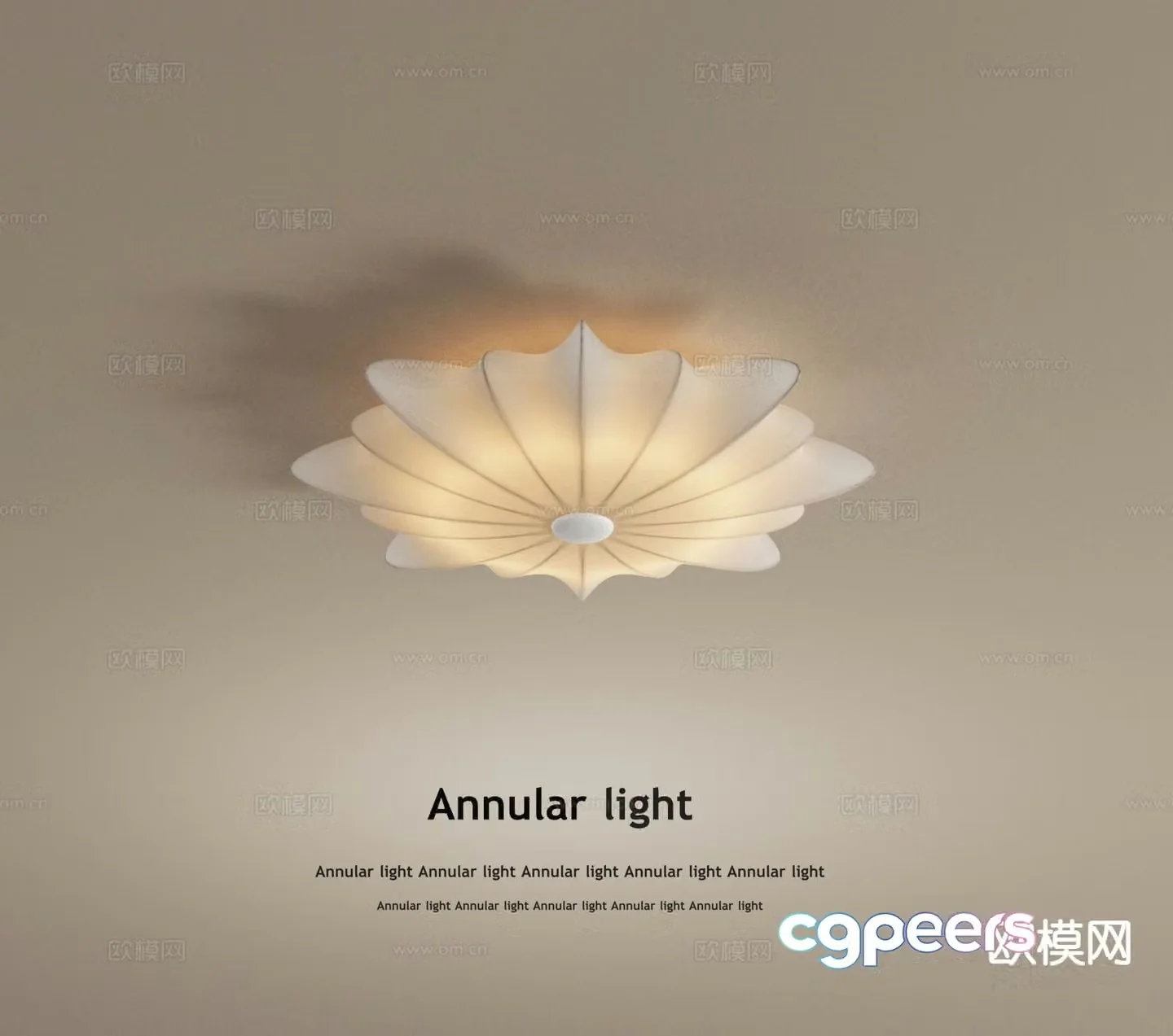 Cream style ceiling lamp bedroom lamp living room lamp 3d model