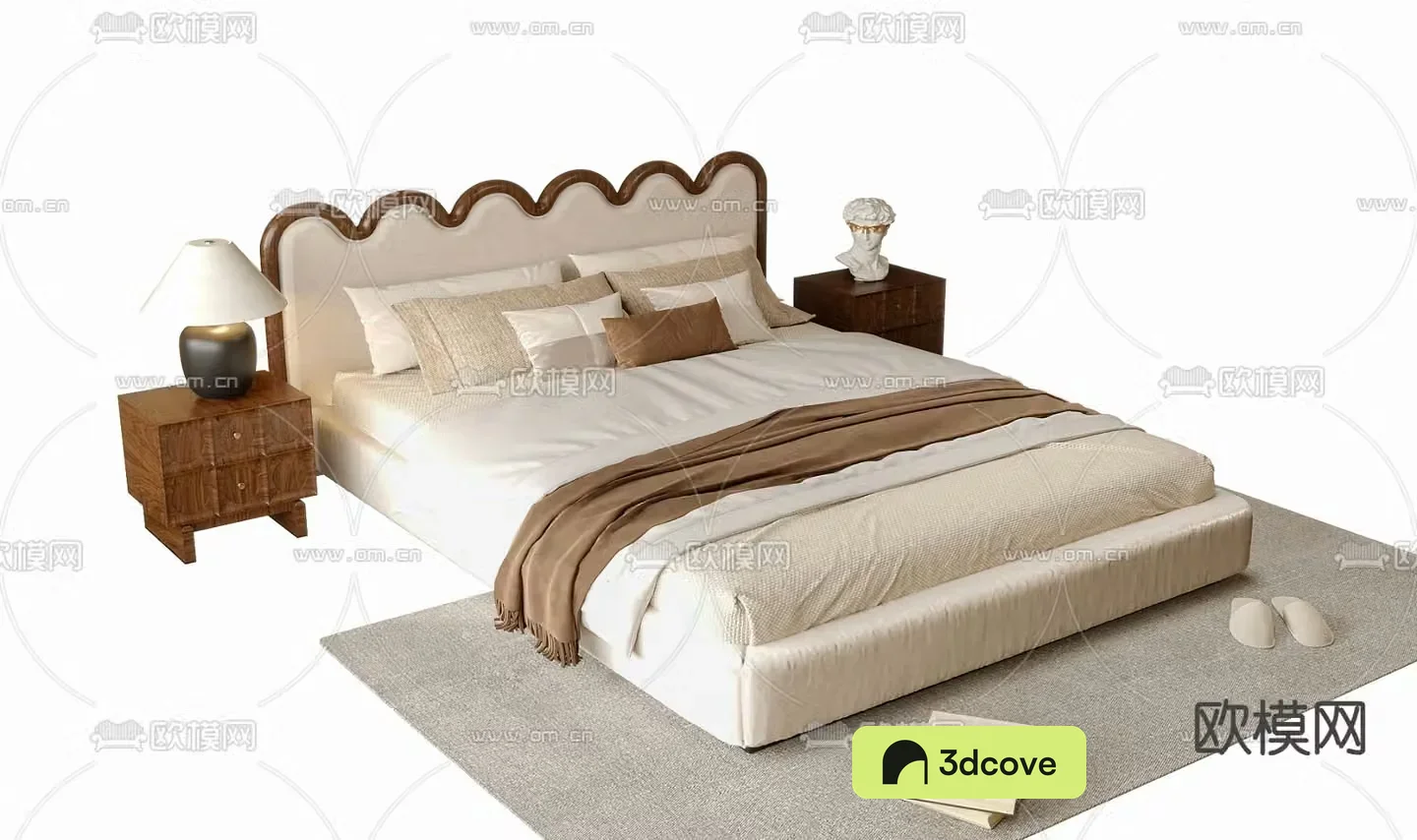Medieval style double bed