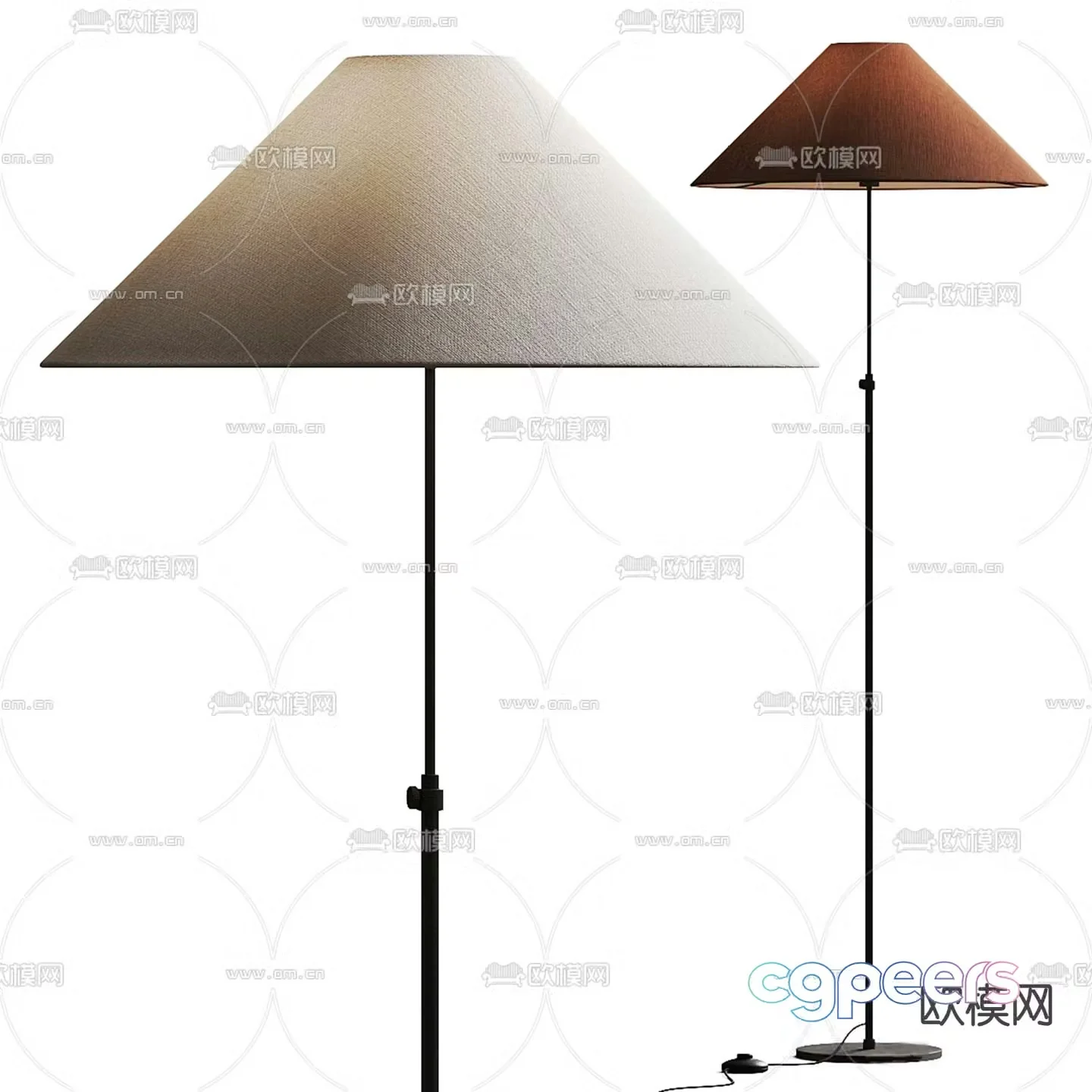 Zara Home floor lamp 3d model
