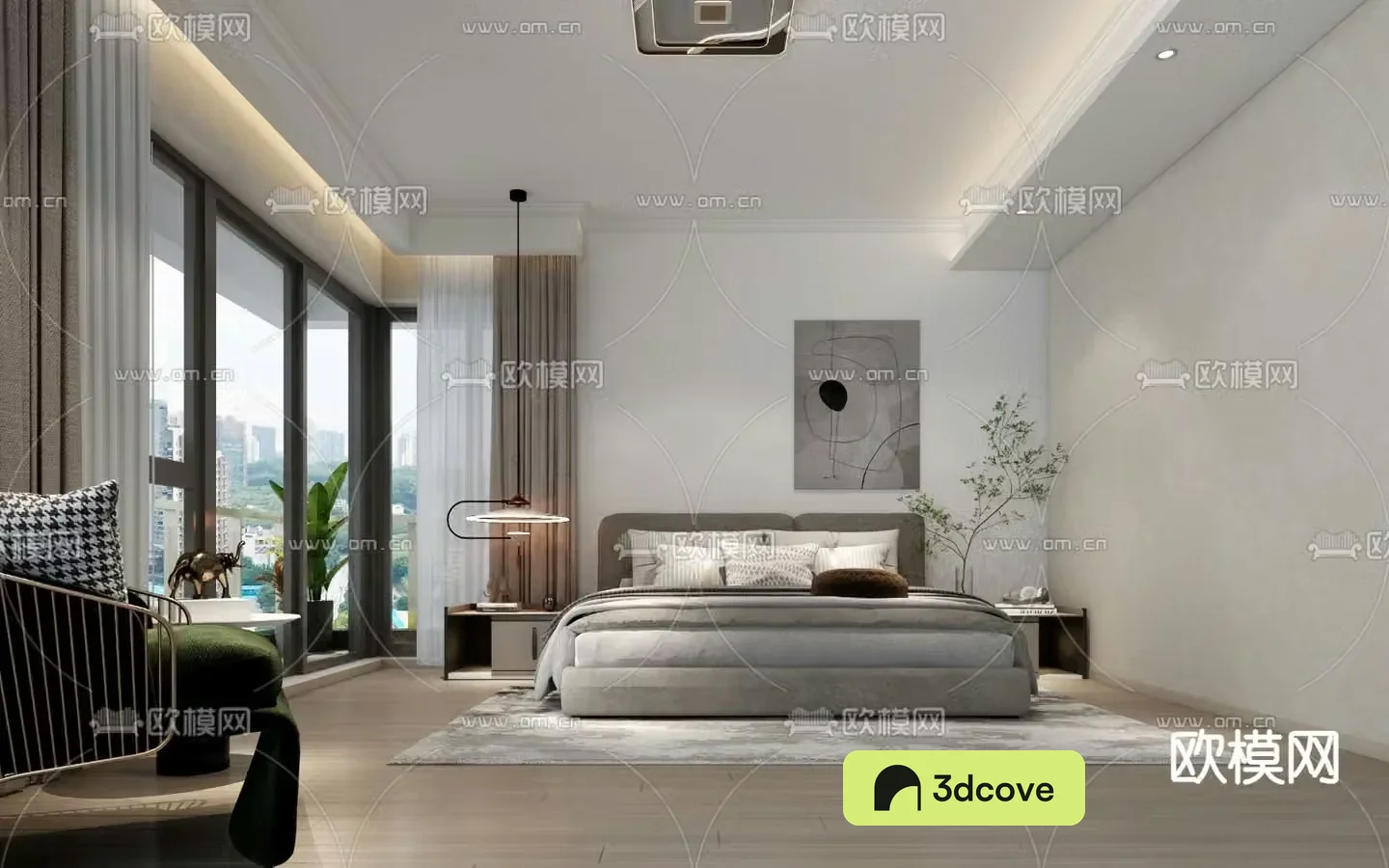 Modern bedroom master room
