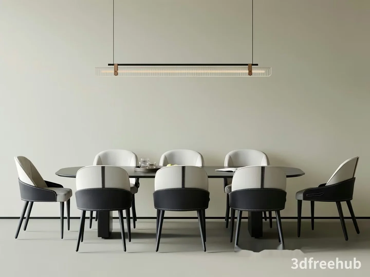 Modern Dining Room 3D Model – 18983 – VRAY Render