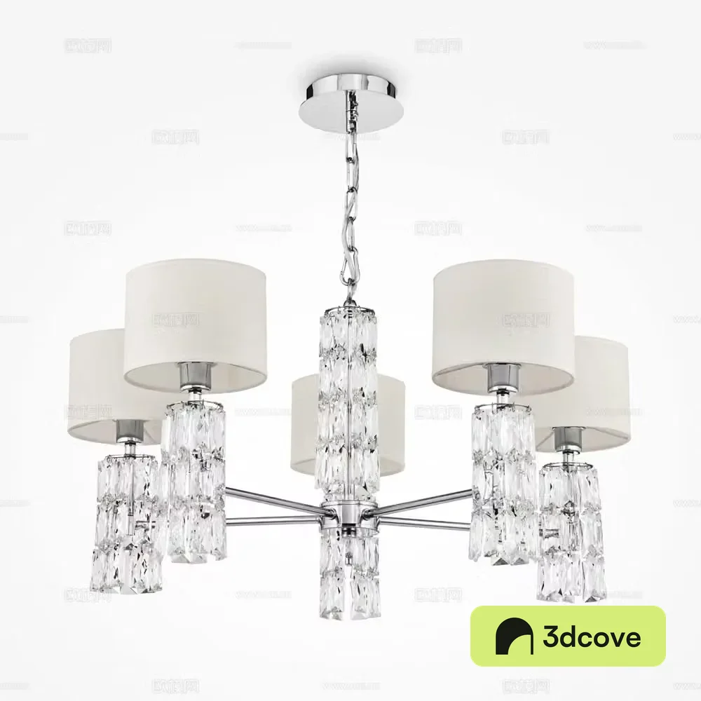 Modern multi-head chandelier