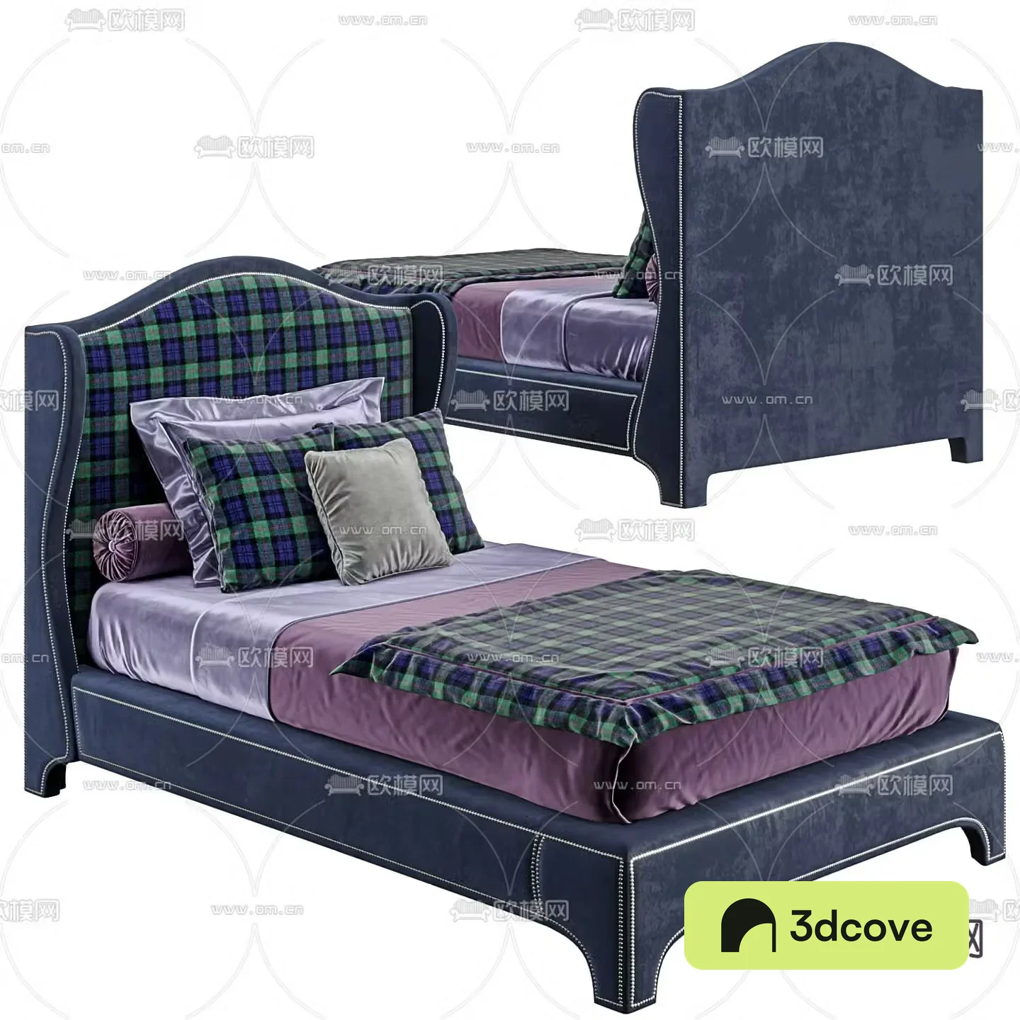 Simple European single bed