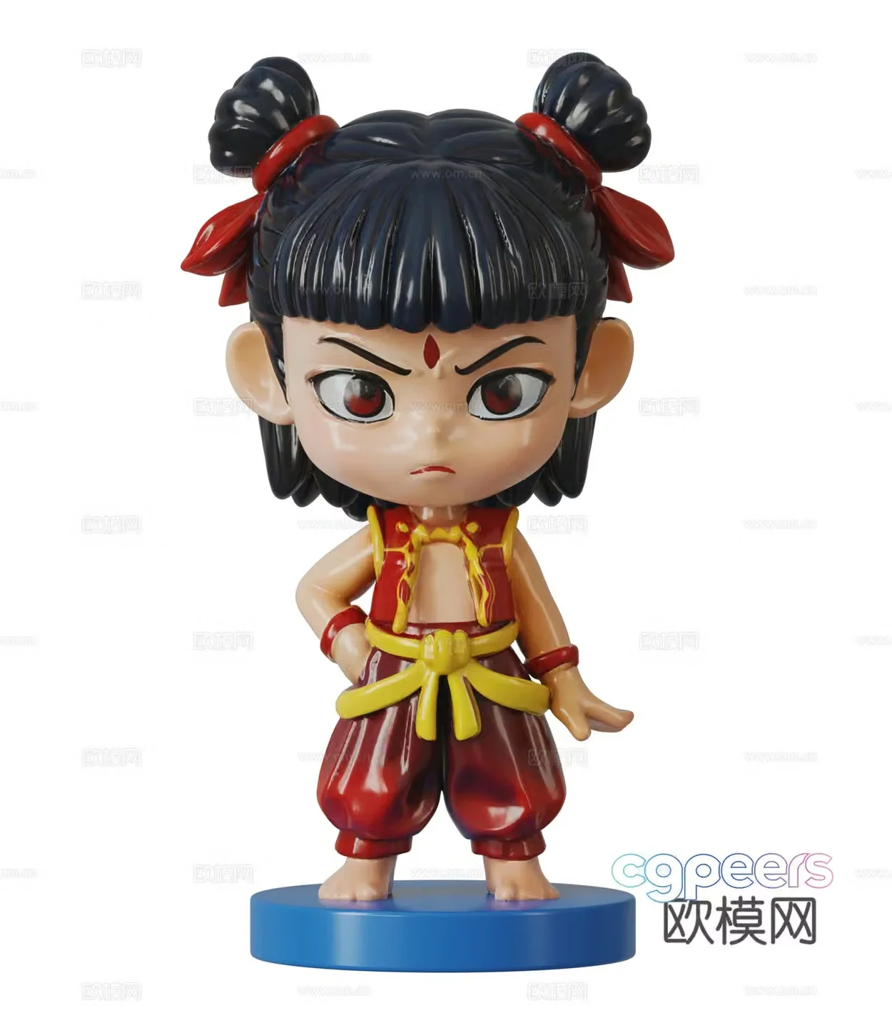 Modern doll 3d model