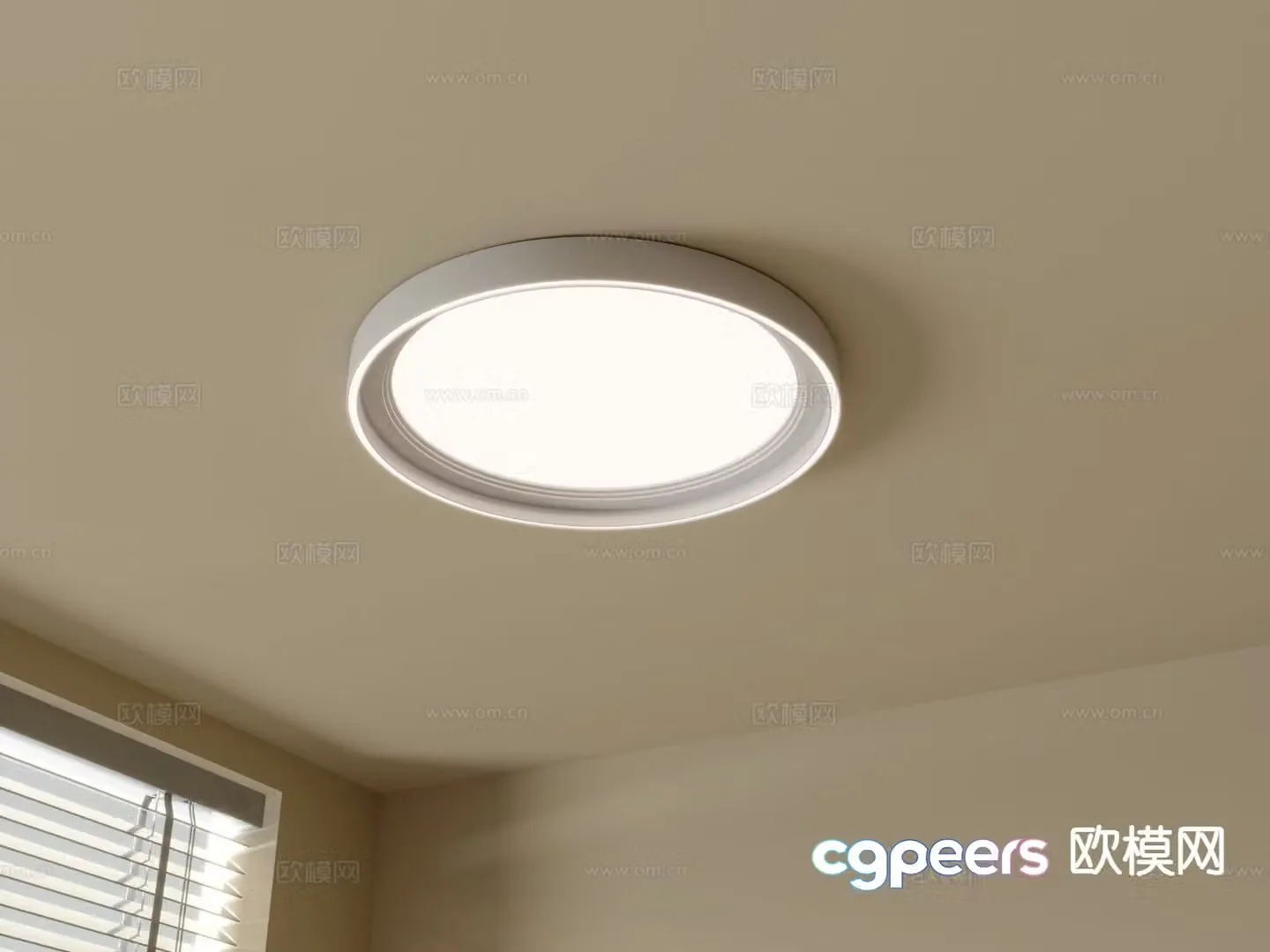 Modern ceiling lamp round ceiling lamp 3d model