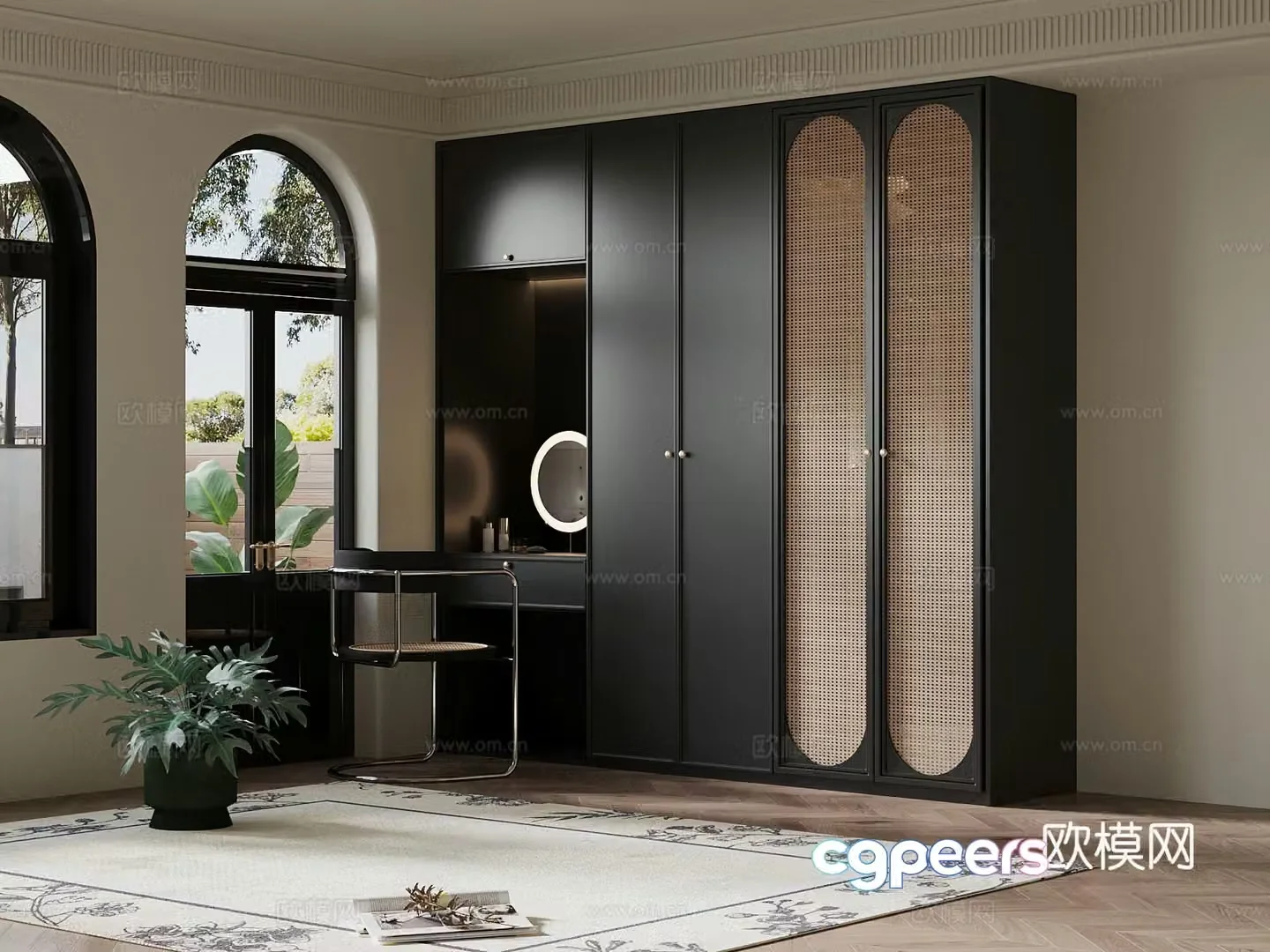 French wardrobe 3d model