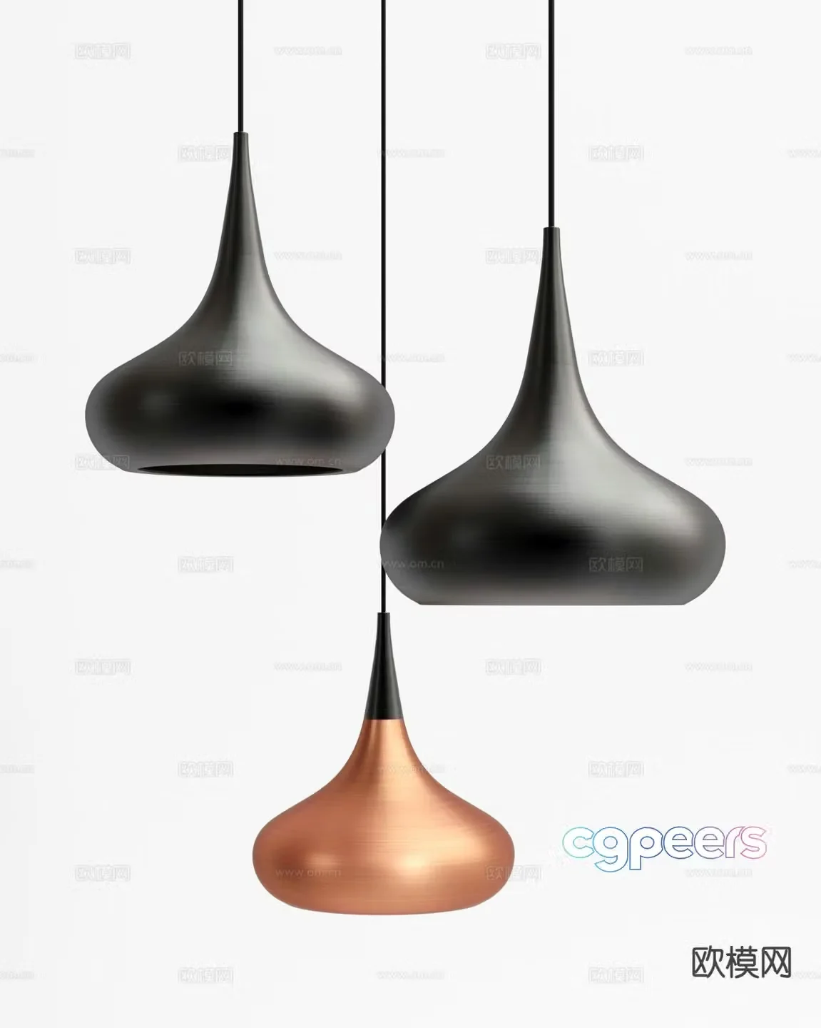 Bedside small chandelier 3d model