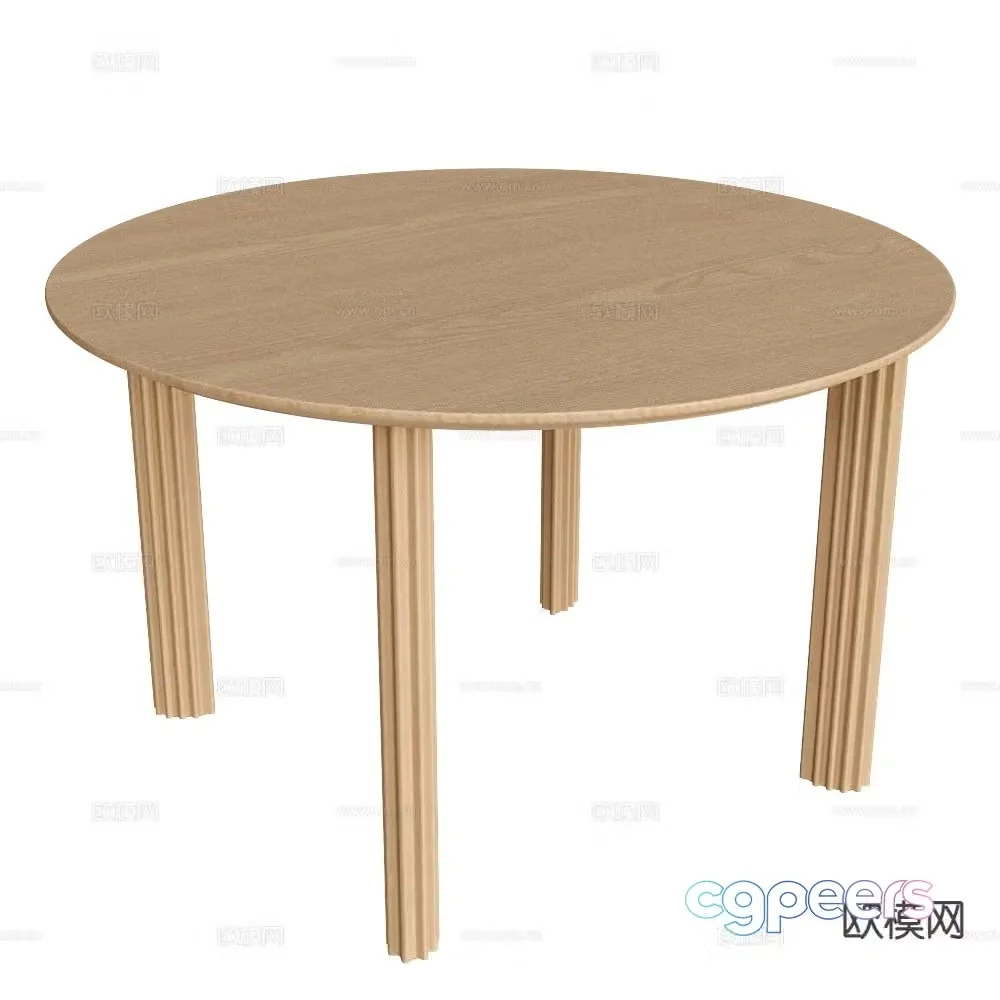 UMAGE round table dining table 3d model