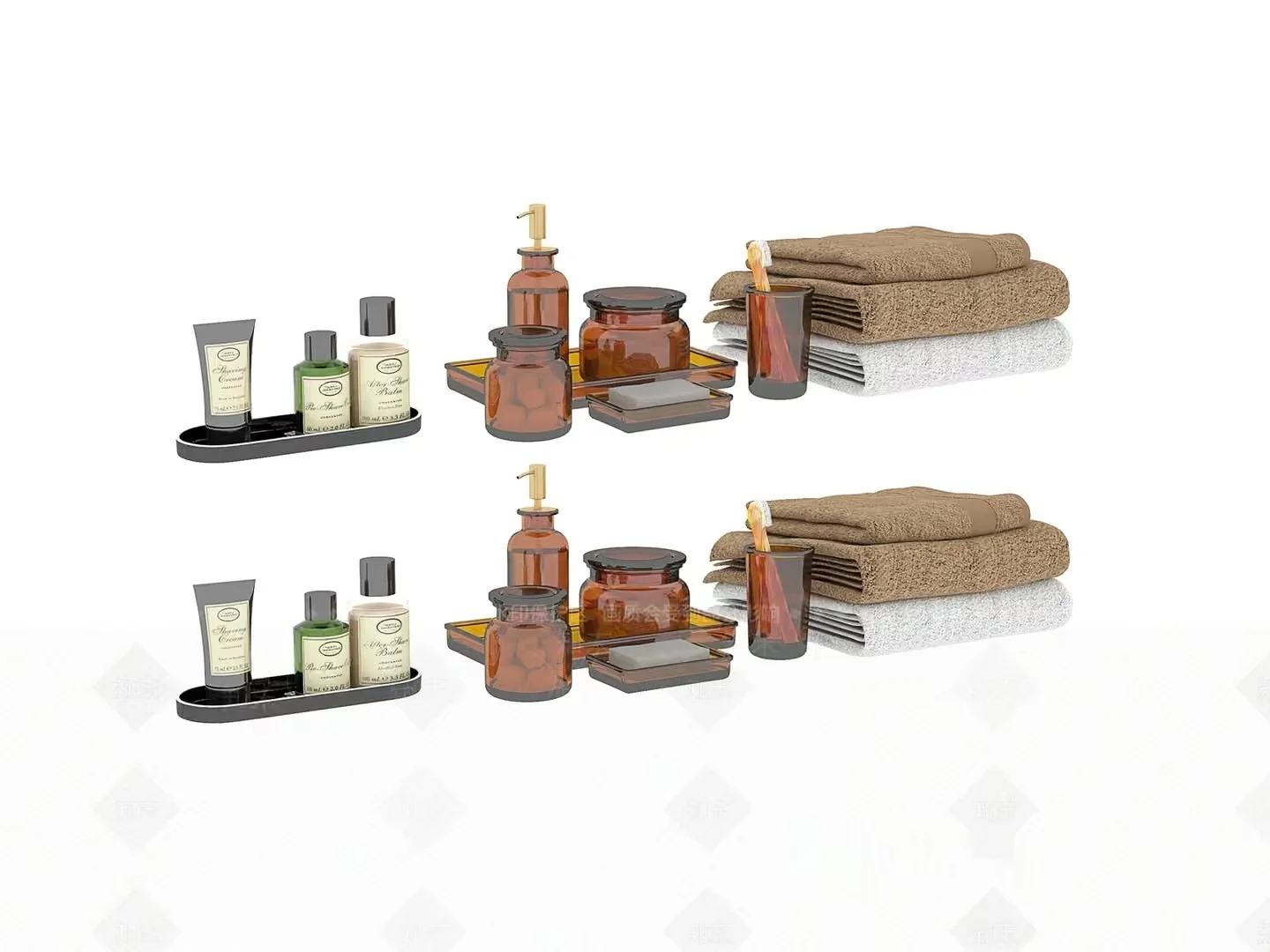 A Collection Of Bathroom Essentials 3D Model – 13690 – VRAY Render
