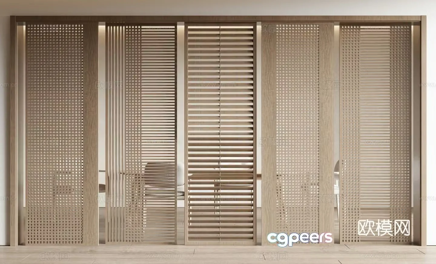 Wasabi wind screen partition 3D model