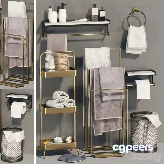 3ds Max Free – Bathroom accessories02-made company
